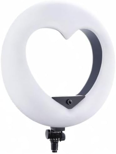 LV-960EII 96W LCD-scherm dimbaar 3200K-5500K hartvormig LED-ringlicht met afstandsbediening & 3 hot shoe voor YouTube-camera Smartphone Portret Selfie Video Studio
