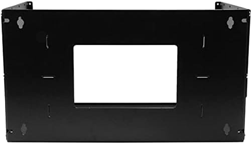 StarTech.com 2 Post 4U Open Frame Wandmonteerbare Server rack met Ingebouwd Schap, Verstelbare Diepte, Compacte Netwerk Rack voor Data/AV/Electronica/Computer Apparatuur, TAA Compliant (WALLSHELF4U)