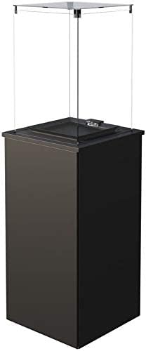 KRATKI Patio mini gashaard | 4-8.2kW | 1366x427mm | Staal | Tuinhaard met handmatige bediening | Vloeibaar gemaakt gas | Gashaard voor terrassen, tuin