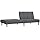 vidaXL Sofa bed 2 seater fabric light grey, sleeping sofa, sofa bed, adjustable sofa bed, sofa bed, folding sofa bed, folding sofa bed