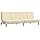 vidaXL Sofa bed 2 seater fabric cream color,sleeping couch,sofa bed,adjustable sofa bed,sofa bed,folding sofa bed,folding sofa bed