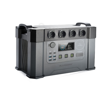 Draagbare Powerstation – Mobiele Energiecentrale – Noodstroomvoorziening – Camping Accu – 1451Wh Capaciteit – 2400W Continu Vermogen – Snelladen & MPPT Zonne-energie