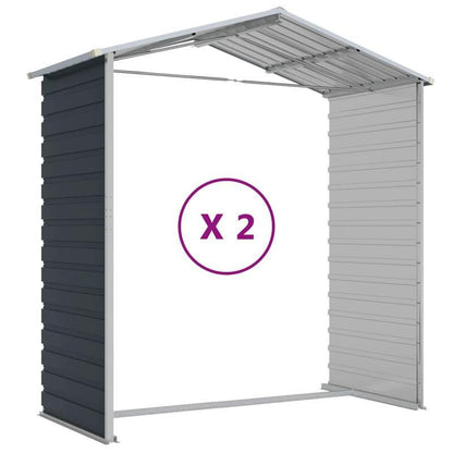 Tuinschuur – Tuinkast – Berging – Opbergschuur – Gereedschapsschuur – Gegalvaniseerd Staal – Ruim 191x215x198 cm – Hoekbescherming