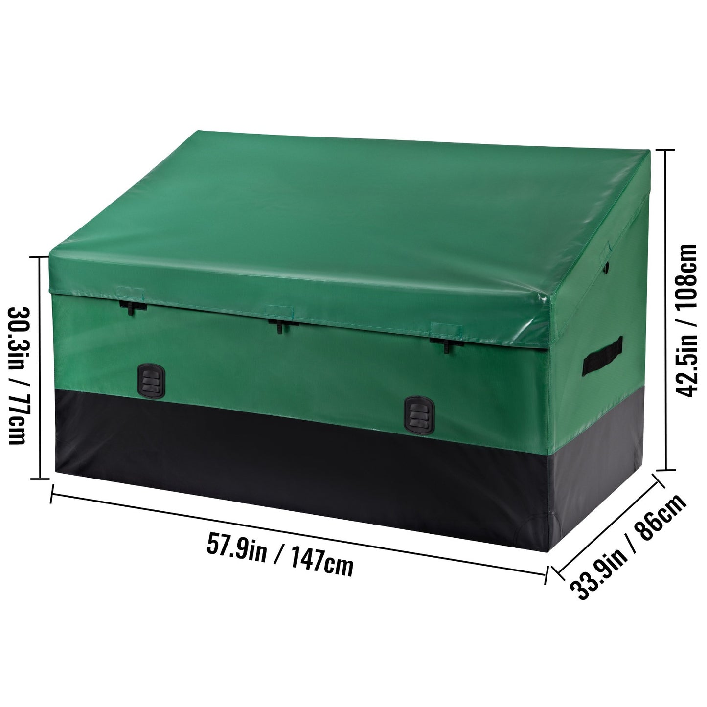 Buitenopslagbox – Tuinbox – Opbergbox Buiten – Terrasbox – Balkonbox – Waterdicht – 230 Gallon Ruimte