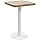 Bistrotafel – Tafel – Eettafel – Koffietafel – Lunchtafel – Lichtbruin MDF blad – Stalen Onderstel – Compact 50x50x75 cm