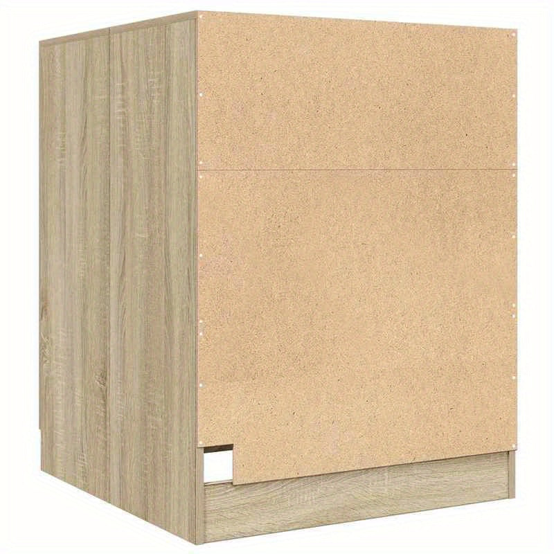 Wasmachine Kast – Wasmachine Ombouwmeubel – Drogerkast – Opbergkast – Werkblad Wasruimte – Sonoma Eiken Kleur – Stevig & Duurzaam – Ruimtebesparend Design