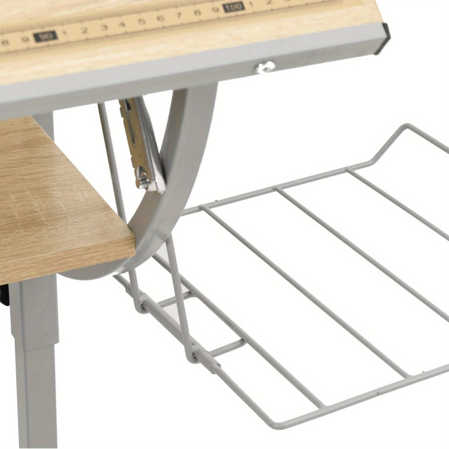 Verstelbaar Bureau – Werktafel – Schrijftafel – Studieplek – Creatief Bureau – Sonoma Eiken – Verstelbare Hoogte 58-87 cm – Robuust Stalen Frame