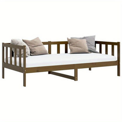 Slaapbank – Bedbank – Loungebed – Opklapbed – Sofa Bed – Massief Dennenhout – 90x200 cm – Compact & Duurzaam – Modern Minimalistisch Design