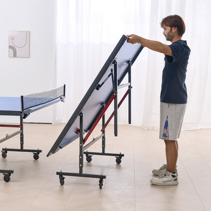 Tafeltennistafel – Pingpongtafel – Tafeltennisbord – Inklapbare Pingpongtafel – Tafeltennisset – Toernooiformaat 274x152,5x76 cm – 18mm MDF Met UV-Coating