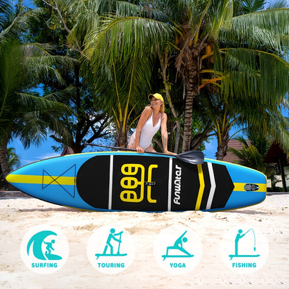 Stand Up Paddleboard – SUP Board – Paddle Board – Opblaasbaar Board – SUP Surfboard – PVC Materiaal – Blauw – Universeel Geschikt