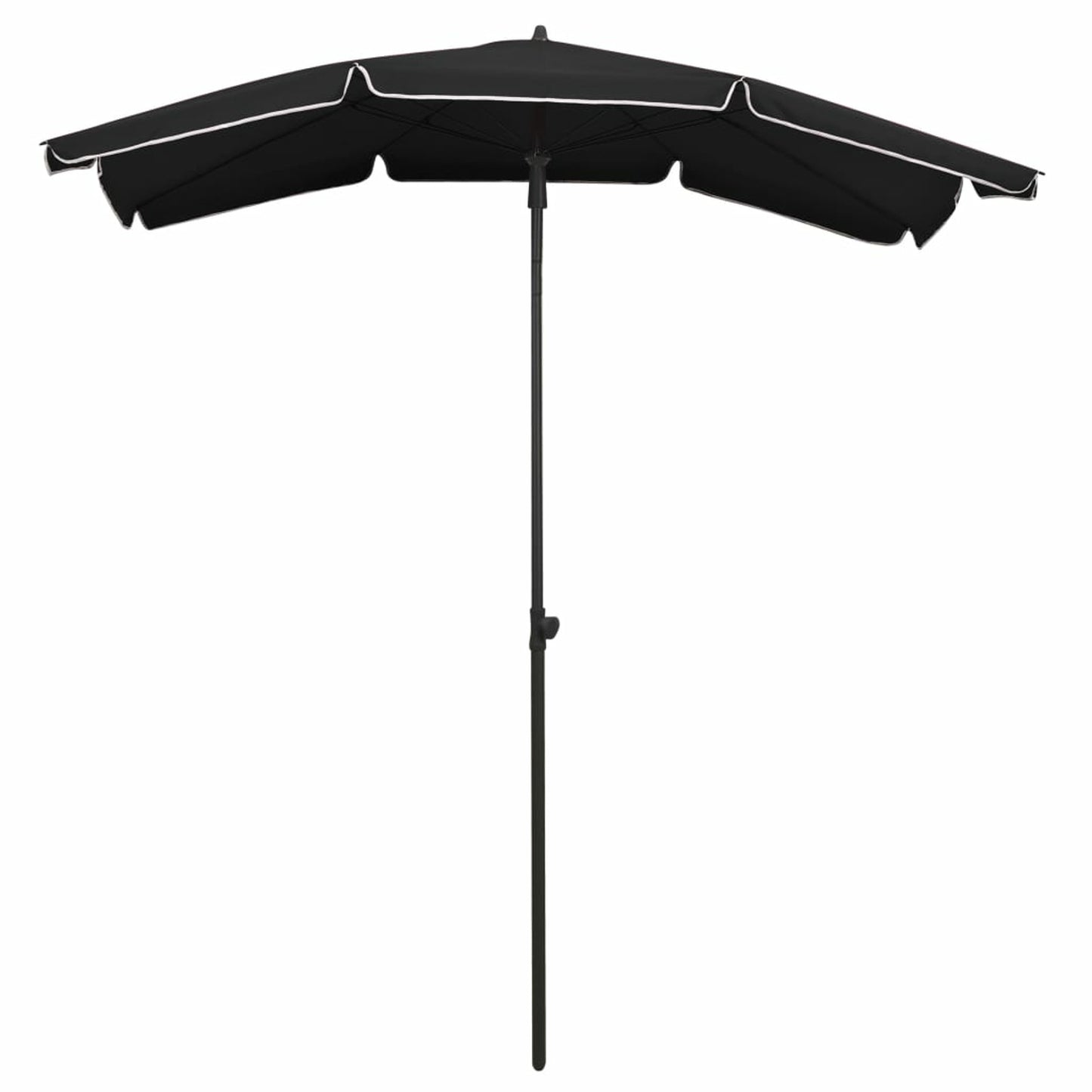 Parasol – Zonnescherm – Tuinparasol – Balkonparasol – Aluminium Schaduwparasol – 180x130 cm – Verstelbaar 180° Draaibaar – Duurzaam Metalen Frame – Smokeless Coal Grijs
