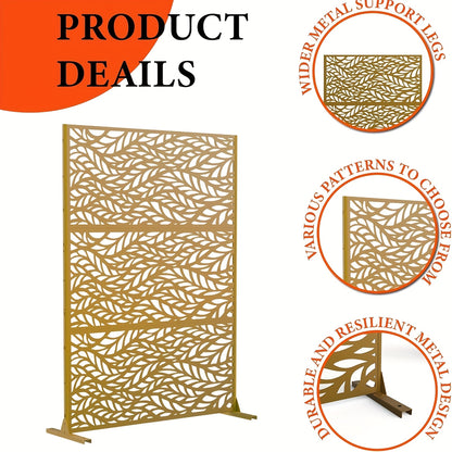 Privacy Scherm – Tuinscherm – Buitenscherm – Scheidingswand – Balkonafscheiding – Metaal – Modulair Ontwerp – 182,88x119,38 cm Hoog