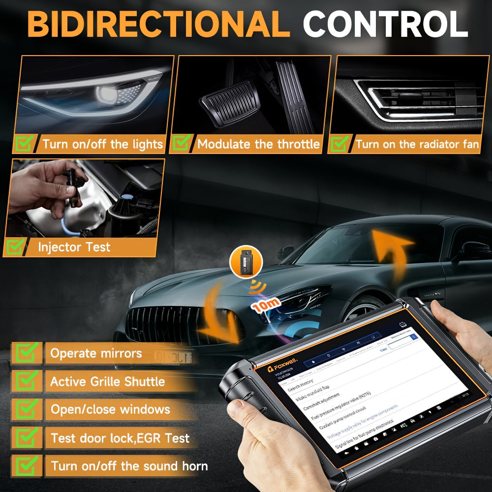 OBD2 Scanner – Autodiagnose Tool – Foutcode Lezer – Diagnose Scanner – Auto Scanner – Bi-directioneel Testen – USB Aansluiting Zonder Batterij