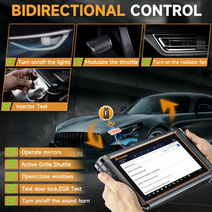 OBD2 Scanner – Autodiagnose Tool – Foutcode Lezer – Diagnose Scanner – Auto Scanner – Bi-directioneel Testen – USB Aansluiting Zonder Batterij
