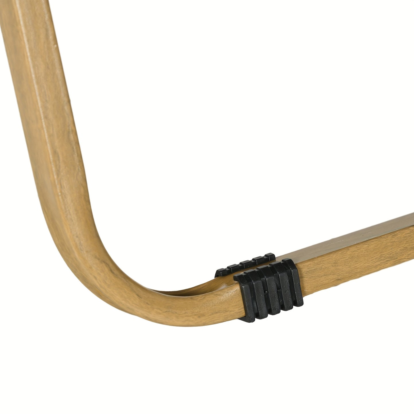 Lounge Stoel – Inklapbare Stoel – Tuinstoel – Strandstoel – Relaxstoel – Set Van 2 – Stevig Stalen Frame – Donkergrijs Met Houten Look