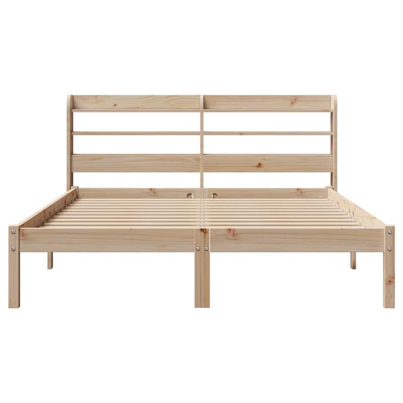 solid wood bed without mattress 120x200cm pine wood Practical Removable