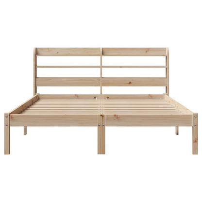 solid wood bed without mattress 120x200cm pine wood Practical Removable