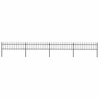 Tuinafscheiding – Metalen Schutting – Tuinscherm – Privacy Scherm – Tuinhek – Stalen Tuinafsluiting Zwart – 714,5 x 60 cm – Speerpunt Design – Weerbestendig & Robuust
