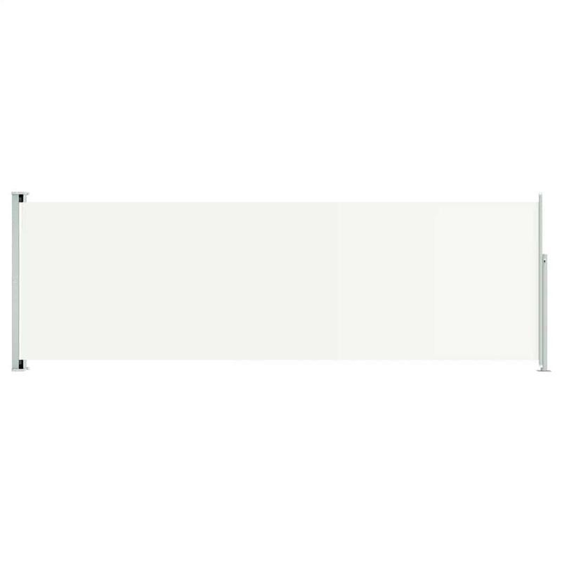 Uitbreidbare Zijluifel – Kampeerluifel – Caravanluifel – Luifel – Outdoor Zonnescherm – Crème Kleur – 200x600 cm – Weerbestendig Kunststof