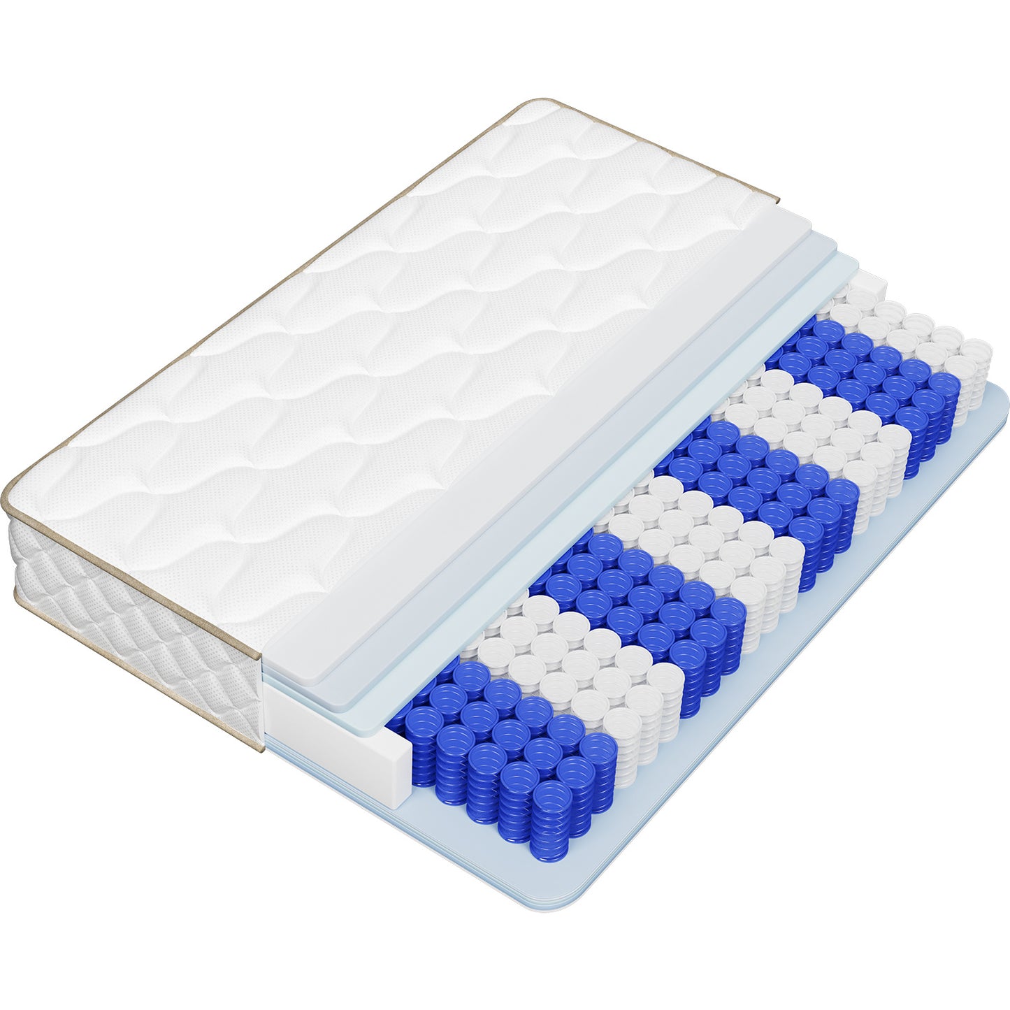 140x200cm Mattress, Spring Core Mattress, 22cm Thick, High Comfort, Zoned Support, for Healthy Sleep