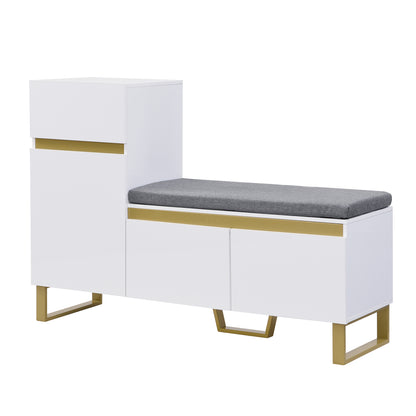Large-capacity Entryway Shoe Cabinet | Multi-tier Storage Cabinet, Modern Minimalist Design, Home Storage with Drawers and Doors, Metal Material