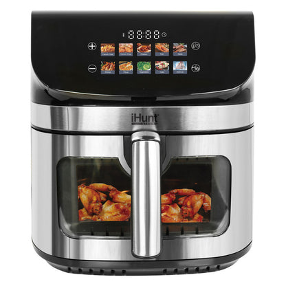 Airfryer – Heteluchtfriteuse – Digitale Friteuse – Luchtfriteuse – Air Fryer Oven – 9L Inhoud – 2200W Vermogen – Dubbel Verwarmingssysteem 360° – Roestvrijstaal