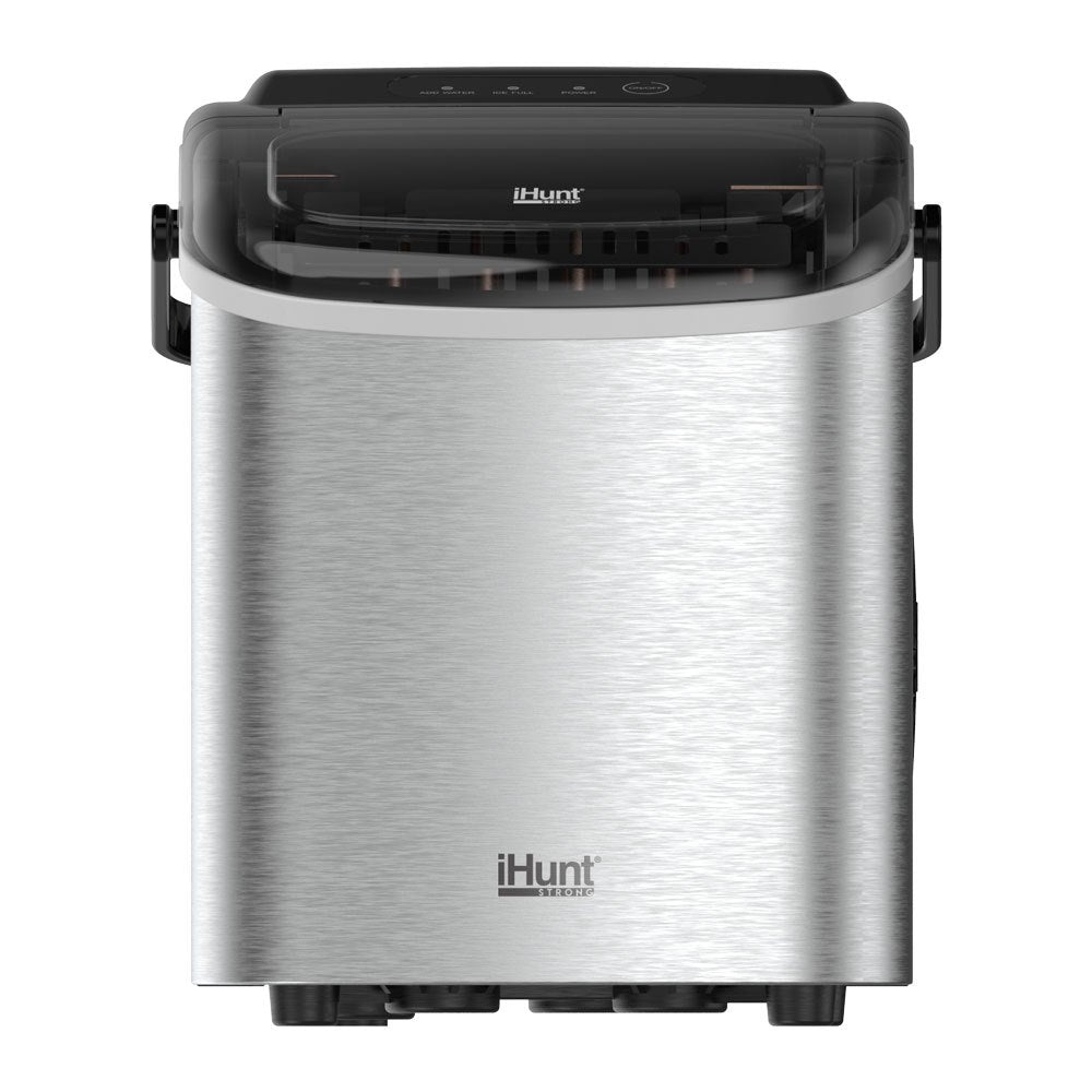 IJsblokjesmaker – IJsmachine – IJsblokjesmaker Compact – IJsblokjesmachine Draagbaar – IJsklontjesmaker – Stil In Gebruik – 12-15 Kg Per Dag Capaciteit – 8-10 Minuten Snelle Productie