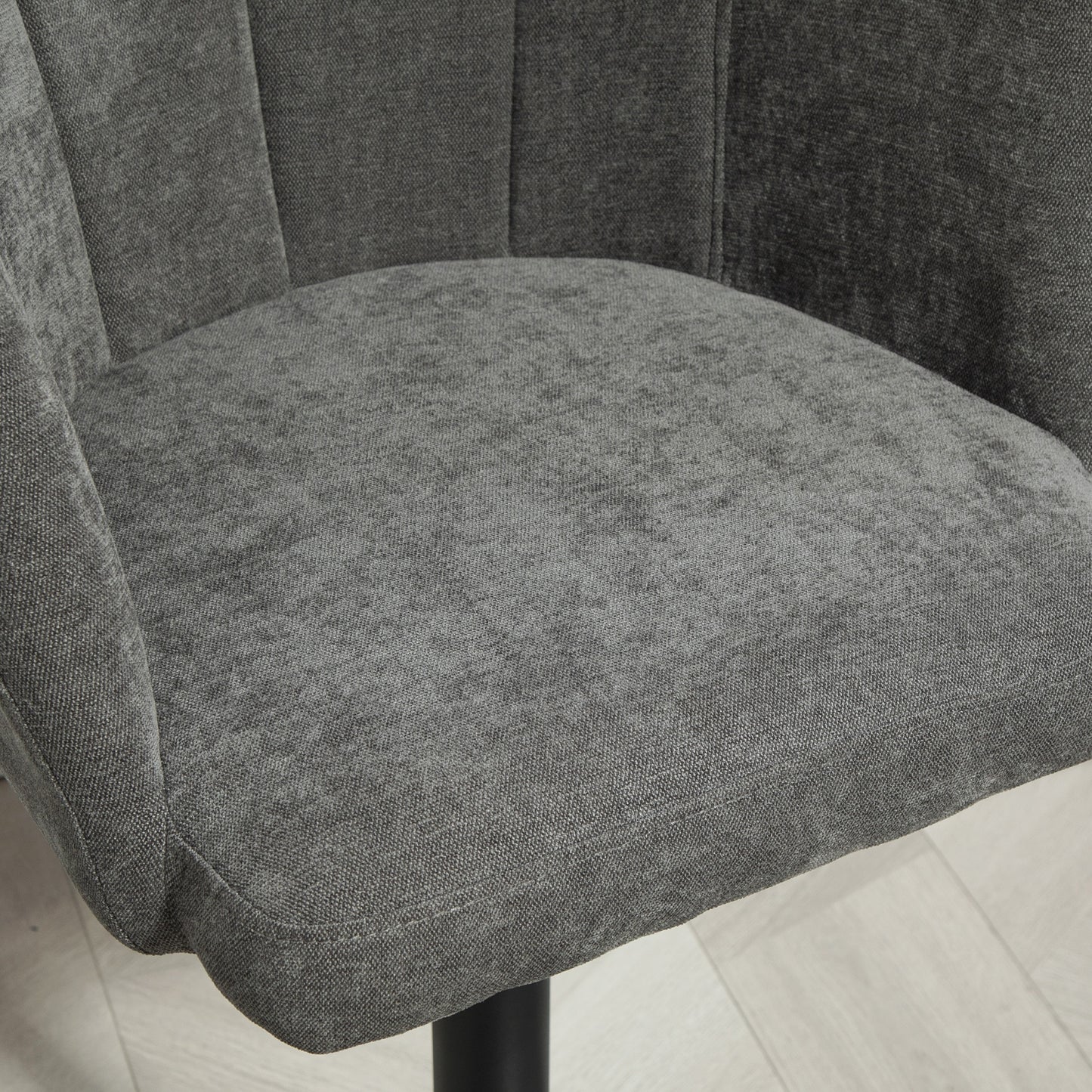 Barkrukken – Barstoelen – Keukenkrukken – Hoge Stoelen – Krukken Set – Donkergrijs – Verstelbare Hoogte – Metalen Onderstel Met Voetsteun