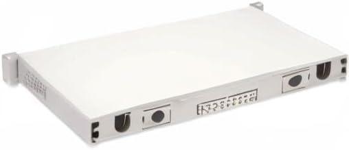 DIGITUS optische lasdoos 24 koppelingen - LC - OM3-1U 19-inch - Multi-mode duplex - Met splicecassette - Rekmontage