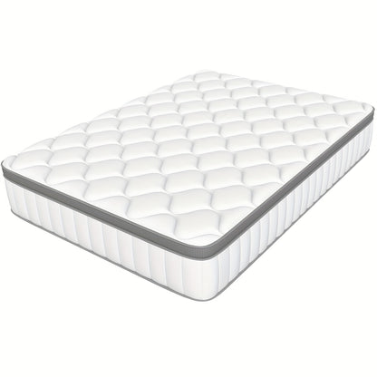 Kaluote 140x200 Cm Comfort Spring Mattress, 25cm H3 Firmness, Breathable, With Pocketed Springs For Even Support