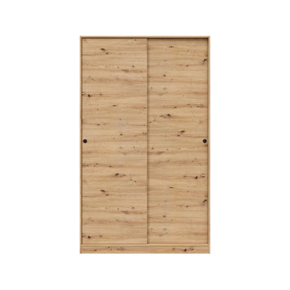 Wardrobe 2 in Front of Dnoce, Bedroom Closet, Furniture with 4 Shelves And Clothes Rail, 120X50H200 Cm, Available in 4 Colors