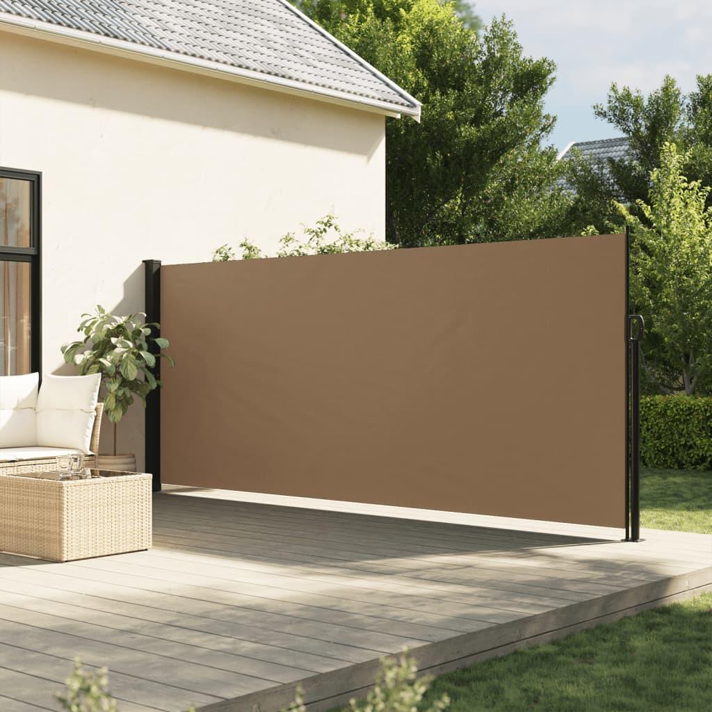 Uitschuifbare Zijwand – Privacy Scherm – Windscherm – Zonwering – Balkonafscheiding – Weerbestendig Materiaal – Eenvoudige Montage - QUORE