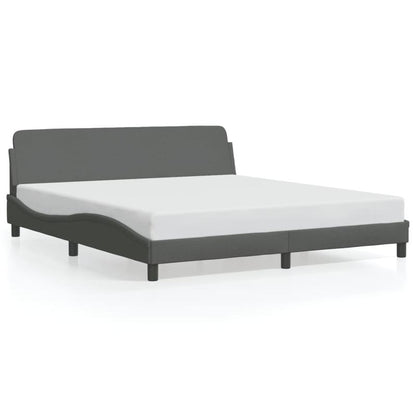 Bedframe – Tweepersoonsbed – Opbergbed – Slaapkamermeubel – Stijlvol Bed – Donkergrijs – 160x200 cm – Met Opbergruimte – Stevig Metalen Frame