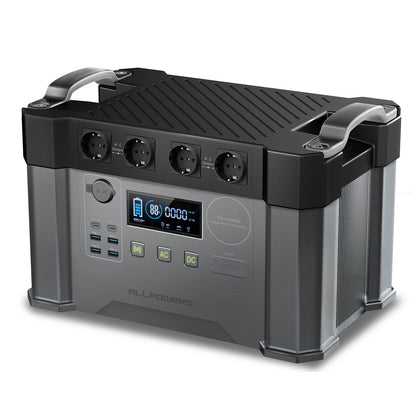 ALLPOWERS Portable Power Station 2400 W (4000 W Surge) AC Sockets 1451 Wh Battery MPPT Solar Generator Mobile Power Storage for Motorhome Camping DIY Emergency Generator RV Home Emergency