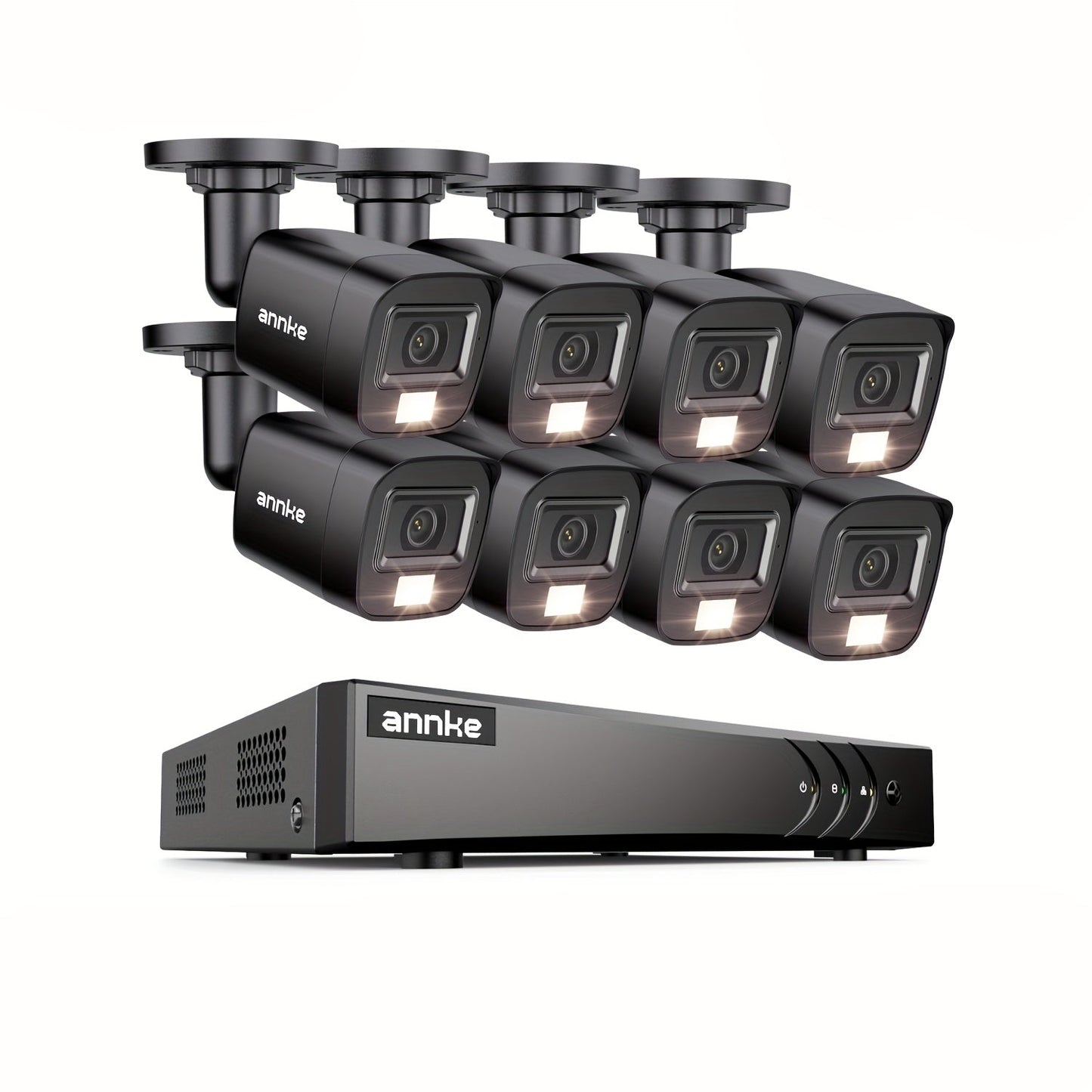 Beveiligingssysteem – Camerasysteem – Surveillance Set – Bewakingscamera – DVR Recorder – 0TB Opslag – AI Mens & Voertuigdetectie