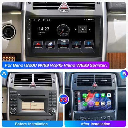 autoradio android – android car stereo – auto radio – car multimedia – autoradio 2-din – 9 inch ips touchscreen – draadloos carplay & android auto – 4gb+64gb – met ahd camera en microfoon