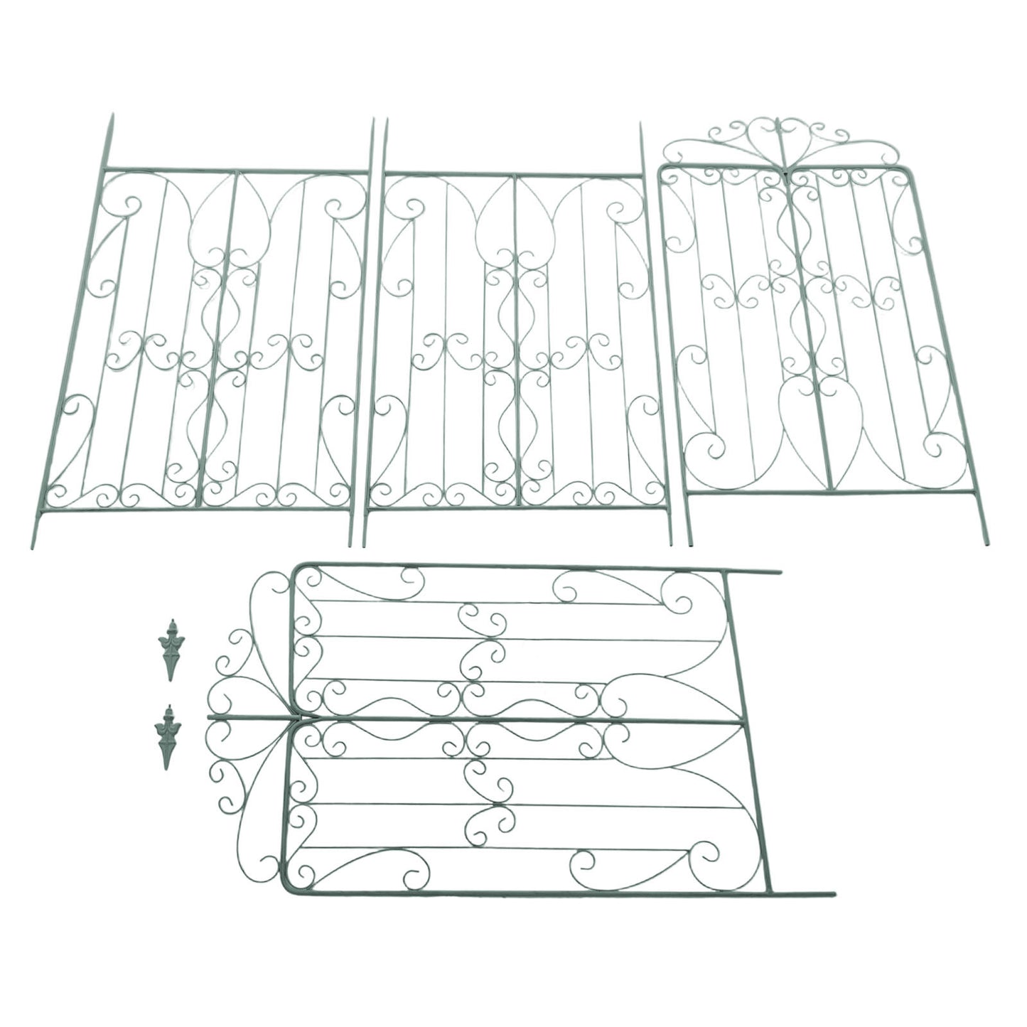 Garden Trellises, Iron Garden Trellis, 2pcs Trellises