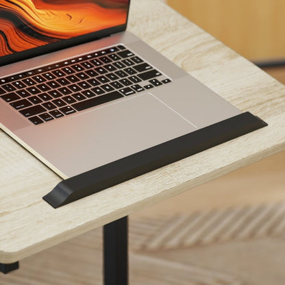 Verstelbare Bijzettafel – C-Vormige Tafel – Mobiele Salontafel – Rollende Laptoptafel – Compacte Kar – Metalen Frame – Verstelbare Hoogte 62,5-82,5 cm