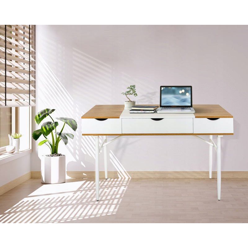 Computerbureau – Werktafel – Bureau – Schrijftafel – Studieplek – Ruim Werkblad – Steviele Stalen Poten