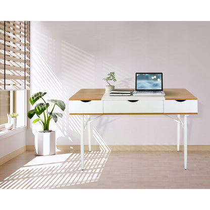 Computerbureau – Werktafel – Bureau – Schrijftafel – Studieplek – Ruim Werkblad – Steviele Stalen Poten