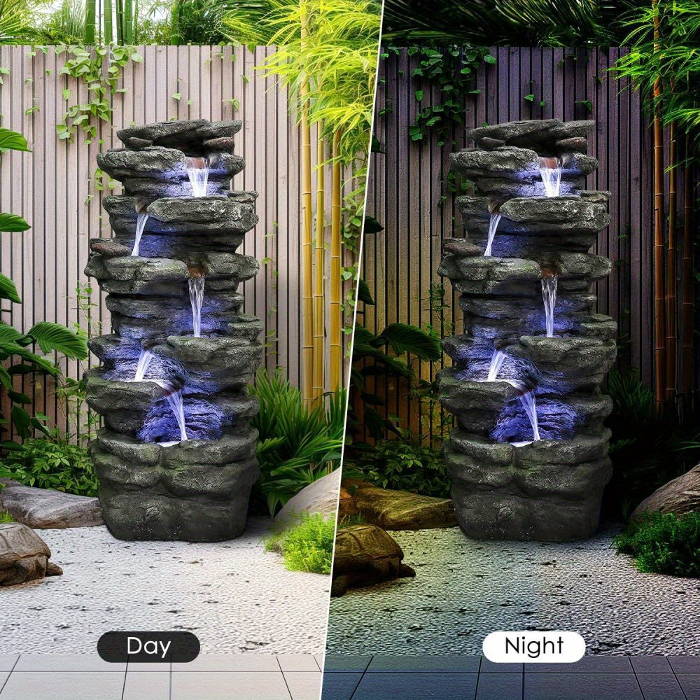 Waterornament – Tuinfontein – Buitenfontein – Fontein – Tuindecoratie – 101 cm Hoog – Duurzaam Resin – Zonder Elektriciteit