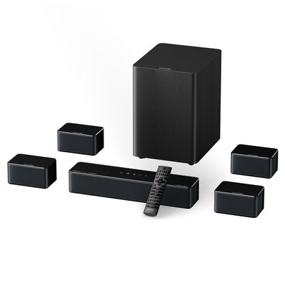 Soundbar – Surround Set – Home Cinema Geluid – Draadloze Subwoofer – Dolby Atmos – 7.1 Kanaals – 500W Vermogen – Bluetooth 5.3 Met App Bediening