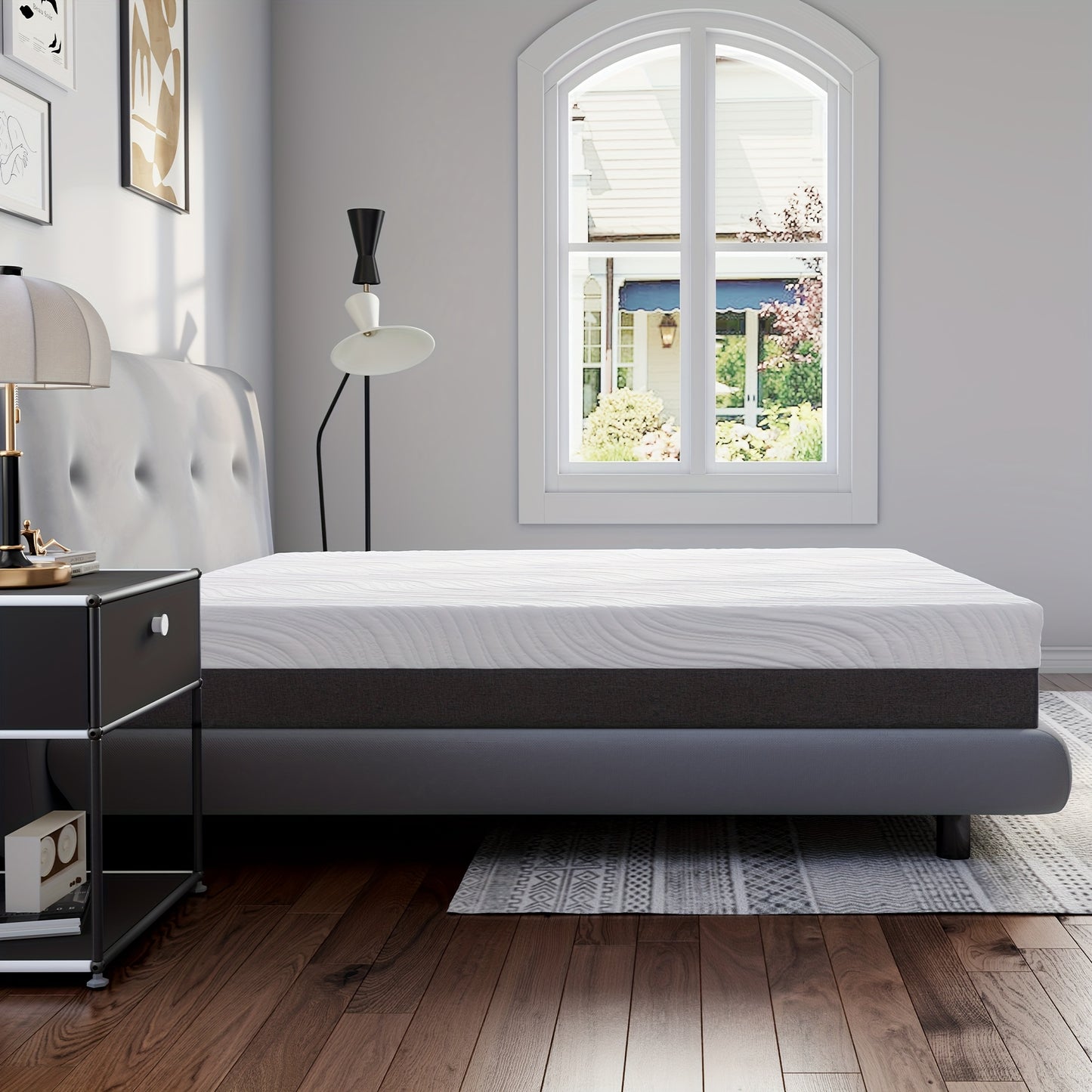 18/20cm 160x200cm Memory Foam Mattress | Soft Comfortable Fabric Medium Softness for Optimal Body Support & Comfortable Sleep, Polyester Cover, Hybrid Construction, Euro Top, Pocketed Coil, Twirest Brand