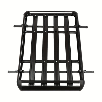 Dakkofferrek – Dakkofferdrager – Dakdrager – Bagagerek – Autodrager – Zwart – Aluminium & Staal – Verstelbaar 100-135 cm – Max. 150 kg