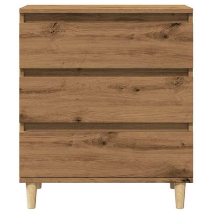 Sideboard 60X35X70 Cm Bewerkt Wood Artisanaal Oakkleur Removable Storage Practical