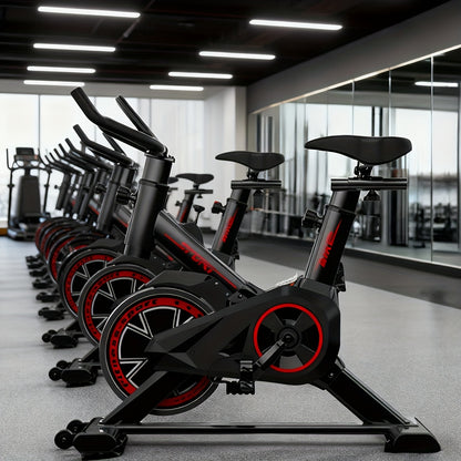 Beentrainer – Fietstrainer – Pedalen Trainer – Fitnessapparaat – Leg Exerciser – Compact Design – Geluidsarme Werking – Traploze Weerstand – Rood Zwart – Stevige IJzeren Constructie