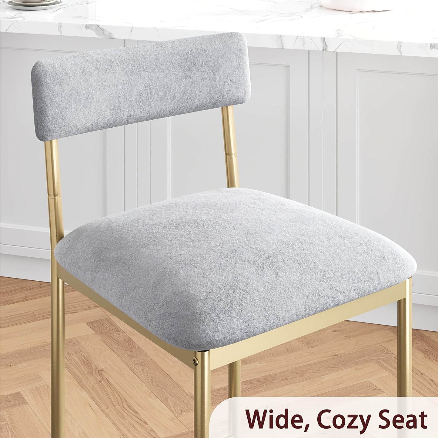 Barset Golden Marble – Bistrotafel Set – Eettafel Compact – Keukentafel Met Stoelen – 3-Tier Rek – Ruimtebesparend – Moderne Gouden Accent