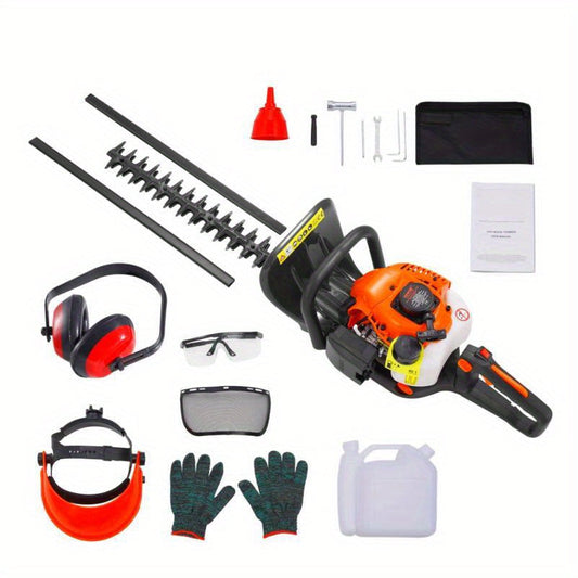 Heggeschaar – Gasheggenschaar – Benzine Heggenschaar – Snoeischaar – Tuinschaar – Lichtgewicht Handheld – 26CC 2-takt Motor – 58,42 cm Snijlengte