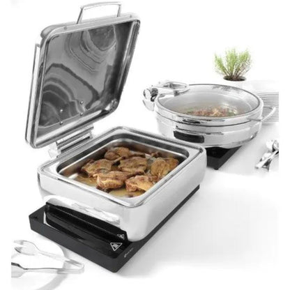 Inductiekookplaat – Elektrische Kookplaat – Inbouwkookplaat – Vrijstaande Kookplaat – Kookplaat met Timer – 11 Vermogensstanden – Roestvrij Staal – 800 W – Temperatuurbereik 40-100°C