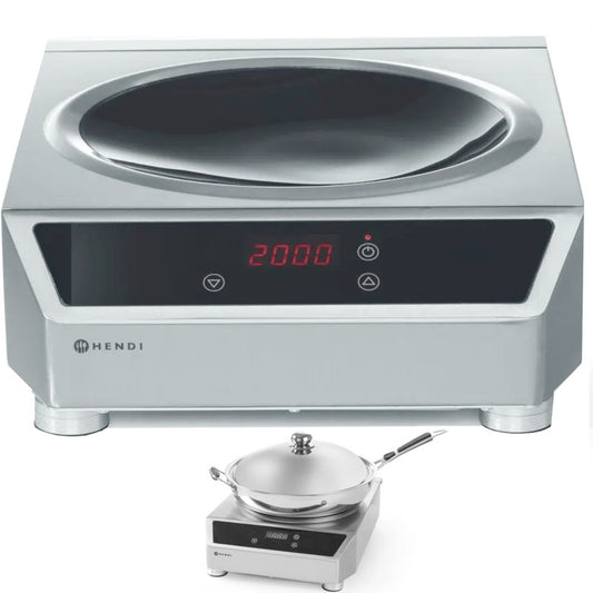 Inductiekookplaat – Inductiekookplaat Vrijstaand – Wokplaat – Elektrische Kookplaat – 3500W – Roestvrij Staal – Touch Bedieningspaneel